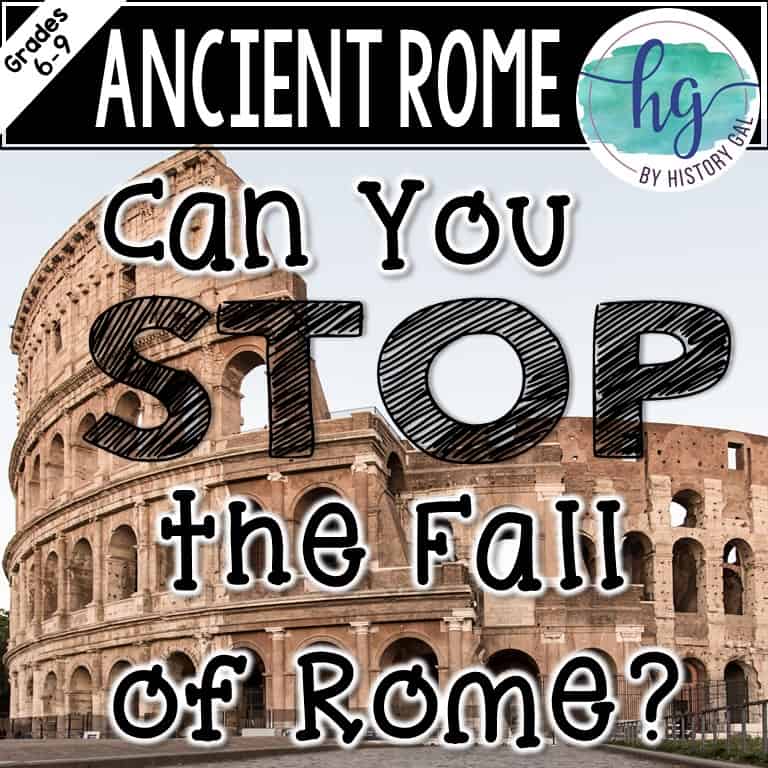 Fall of Rome classroom activity