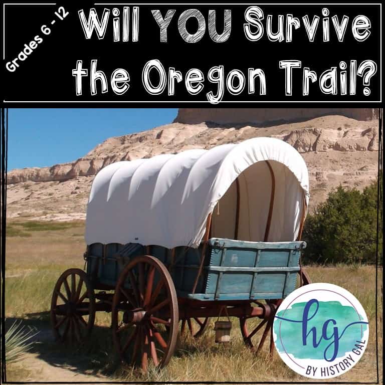 Oregon Trail simulation game