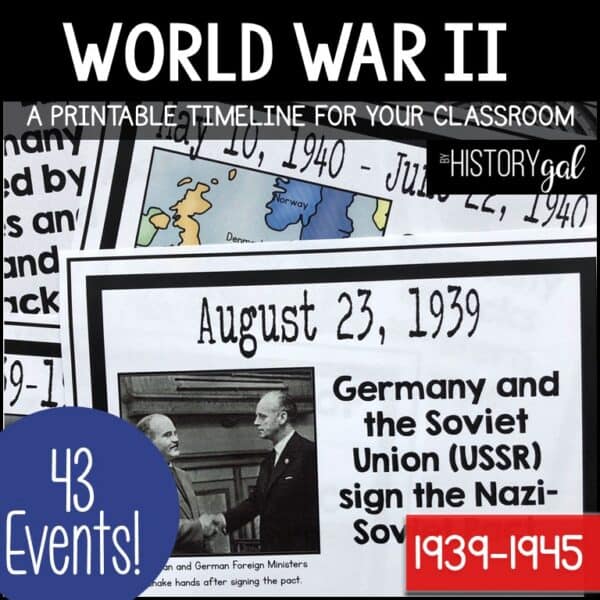 World War II (World War 2) Timeline - By History Gal