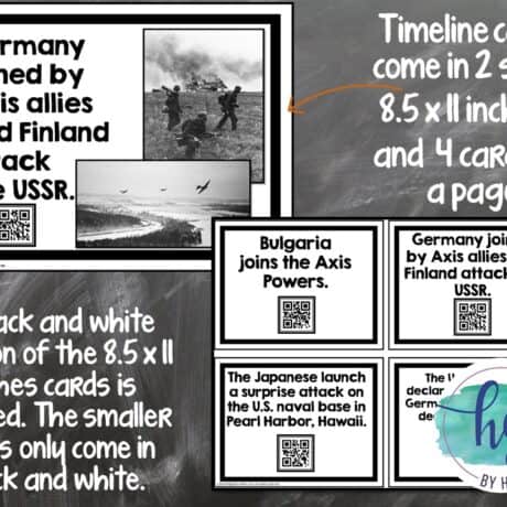 World War II (World War 2) Timeline Activity - By History Gal
