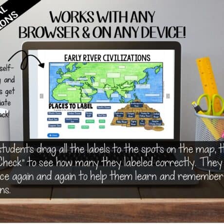 Early River Valley Civilizations Map Activity (Print and Digital) - By ...