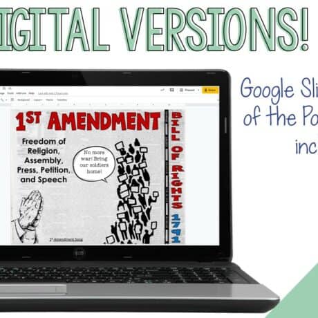 Constitution Doodle Notes and Digital Guided Notes - By History Gal