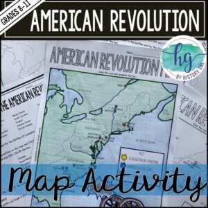 American Revolution Map Activity