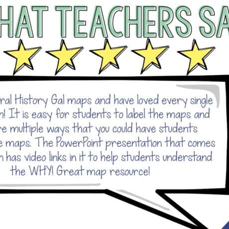 American Revolution Map Activity - Print and Digital