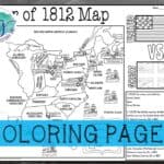 War of 1812 Map Activity (Print and Digital) - By History Gal