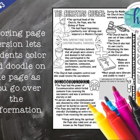 Middle Ages Doodle Notes and Digital Guided Notes Set 3 for the ...