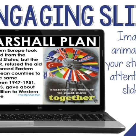 Cold War PowerPoint and Guided Notes for World History - By History Gal