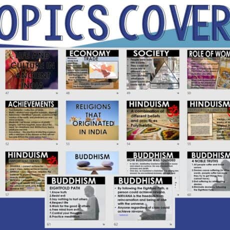 Ancient India PowerPoint and Guided Notes {Harappa, Vedic Age, Maurya ...