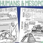 Ancient World Beginning of Unit Coloring and Doodle Pages for Student ...