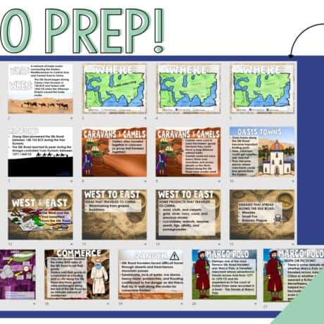 Silk Road Doodle Notes and Digital Guided Notes - By History Gal