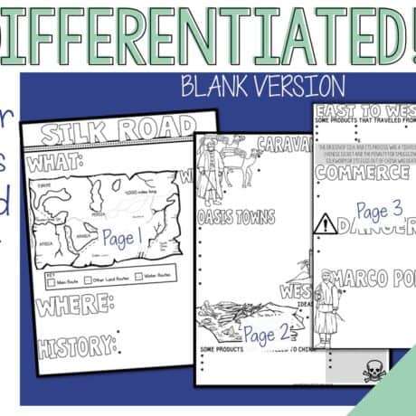 Silk Road Doodle Notes and Digital Guided Notes - By History Gal