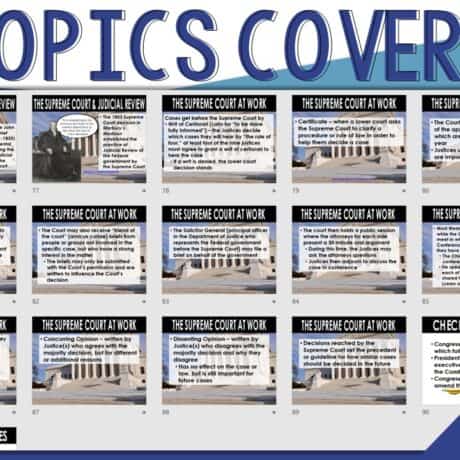 Judicial Branch PowerPoint and Guided Notes (Print and Digital) - By ...