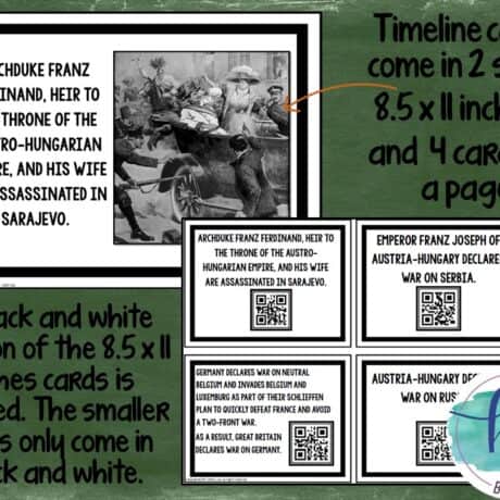 World War I Timeline Activity - By History Gal