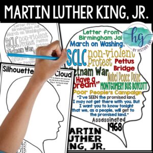 Martin Luther King Jr Coloring Page | MLK Color Sheet | MLK Worksheet | MLK Day