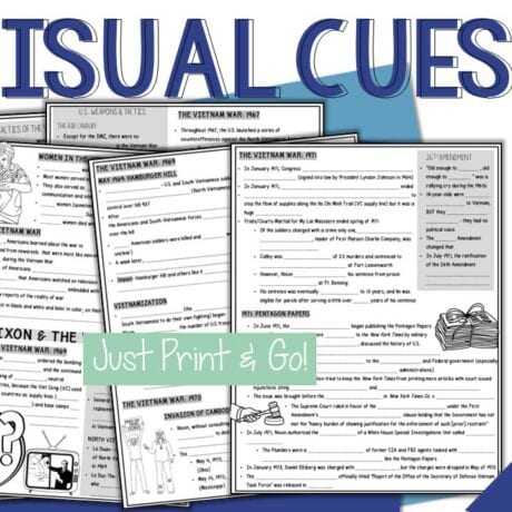 Vietnam War PowerPoint & Guided Notes | Kennedy,Johnson,Nixon,Ford | US ...