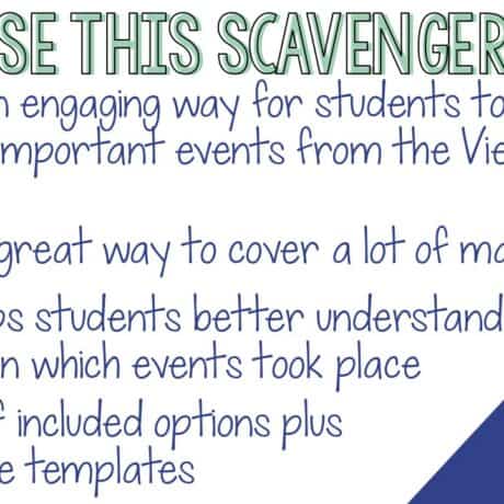 Vietnam War Timeline Activity | US History | Print & Digital Worksheets ...