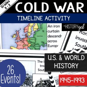Cold War Timeline Activity | US and World History